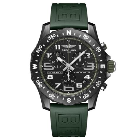 x82310d31b1s1 breitling|Breitling Endurance Pro Green Rubber Strap Watch .